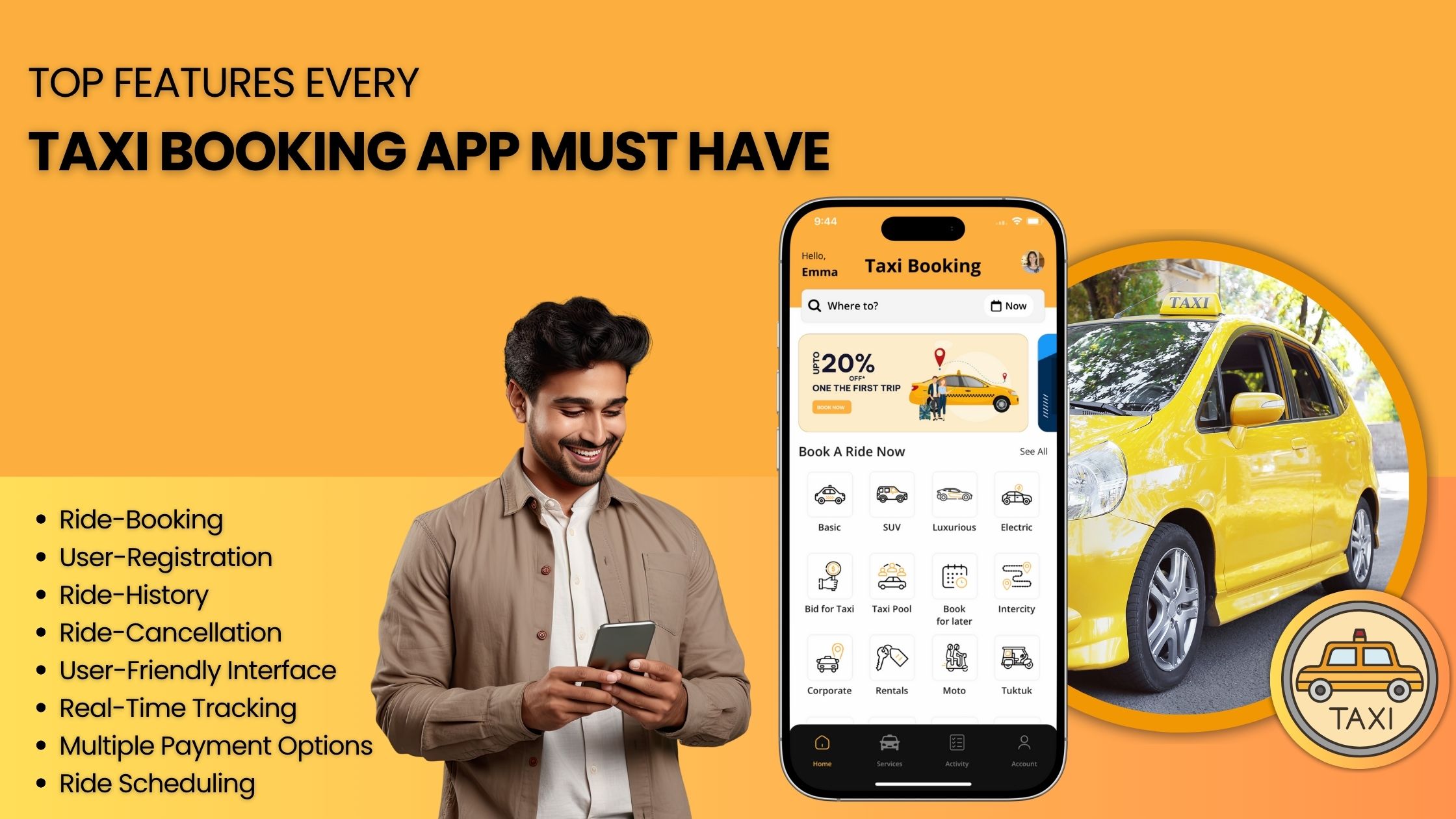 taxi booking app