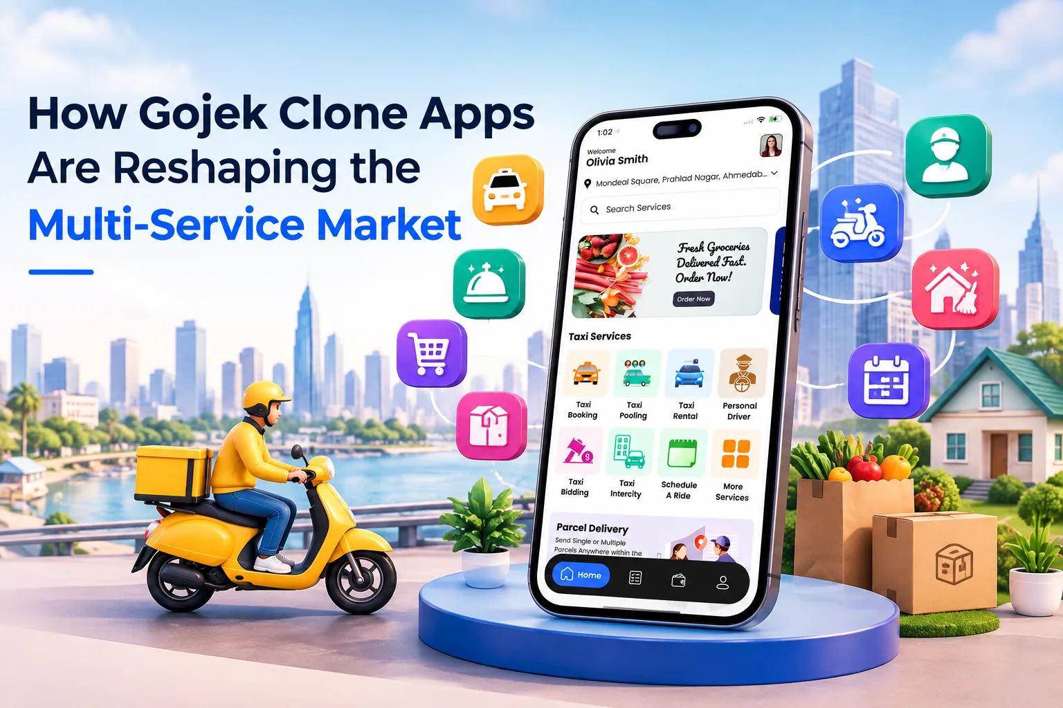 Gojek Clone Apps Transforming the Multi-Service App Market