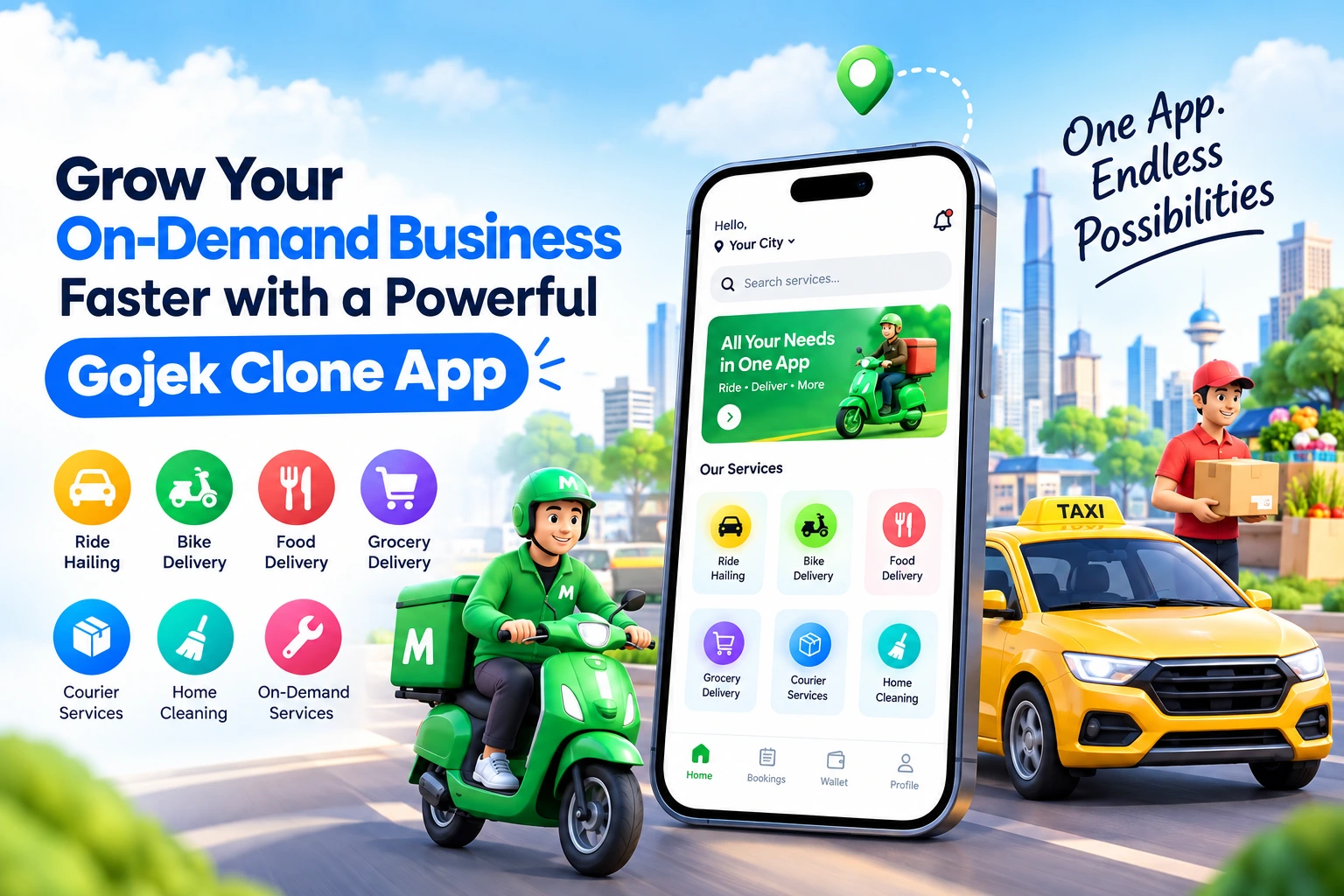 Grow Your On-Demand Business Faster with a Powerful Gojek Clone App